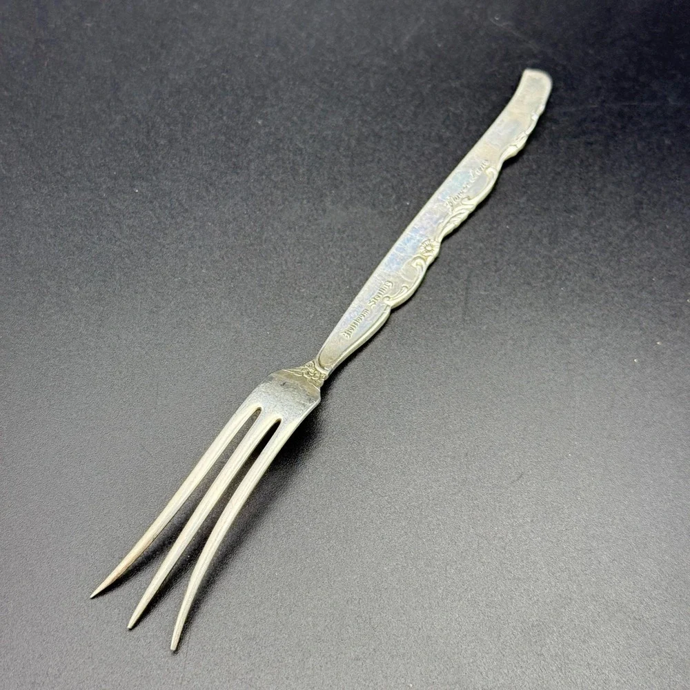 Heirloom Sterling Flower Lane Cocktail Fork Silver 5.5 Inch Seafood Appetizer